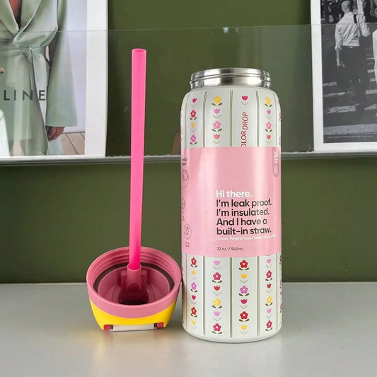 Christmas Limited Edition Water Bottle With Leakproof Pop Lid