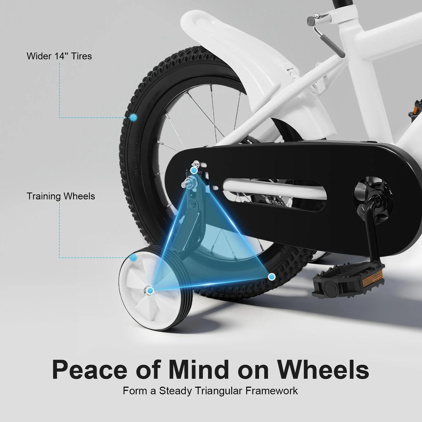 Kids Learning Bike With Adjustable Height And Parent Handle