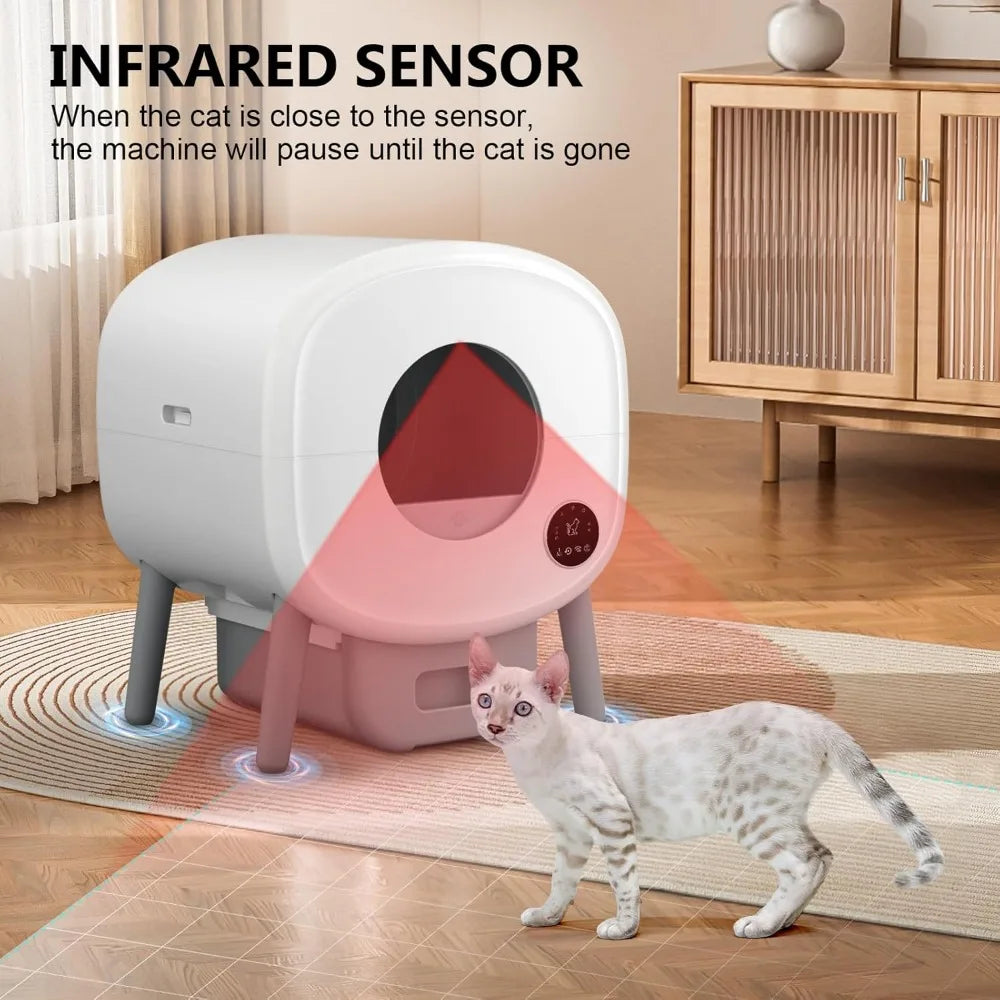 95L Self Cleaning Cat Litter Box With App Control Smart