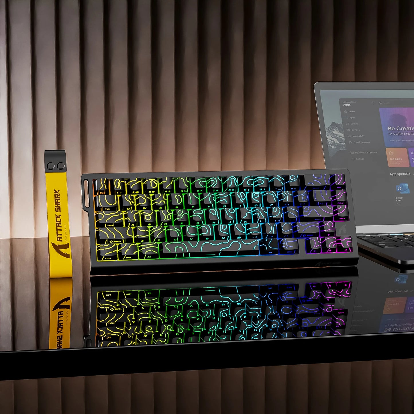 Attack Shark X68 HE Rapid Trigger Keyboard With RGB Lighting