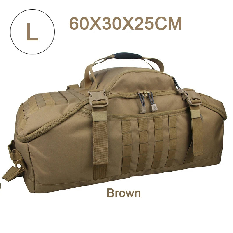 LQARMY 3 Way Duffle Bag Travel Backpack Crossbody Handbag