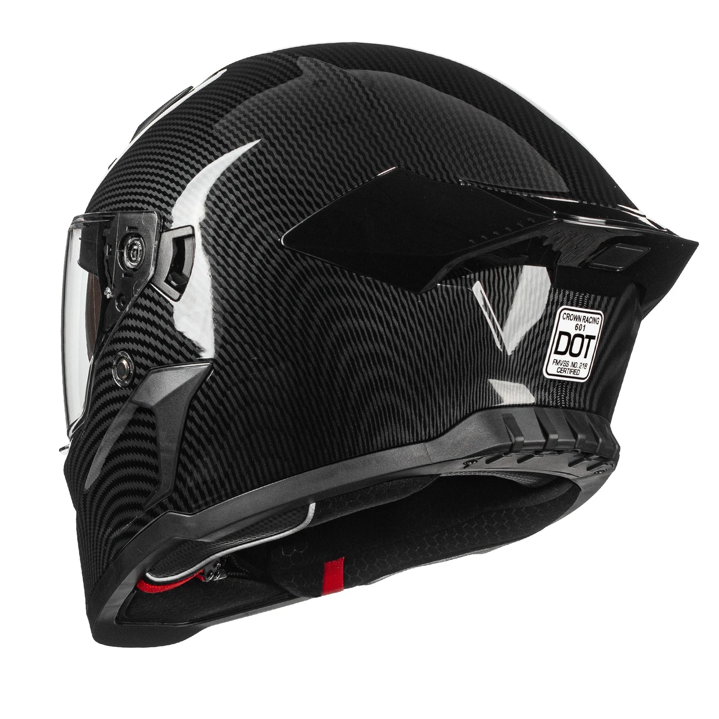 Crown Racing Model 601 Full Face DOT Helmet With Visors