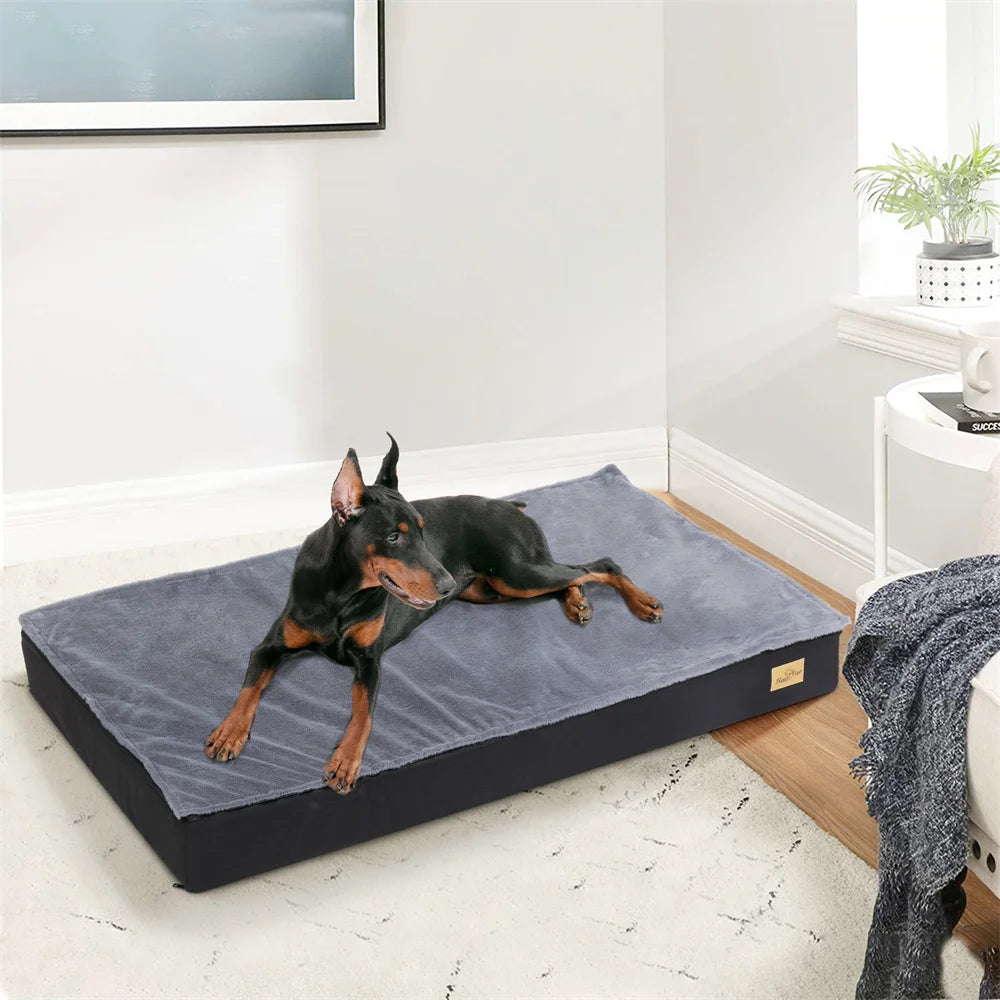 Borwart CN Large Orthopaedic Dog Bed Waterproof Cushion Indoor Outdoor 2 In 1