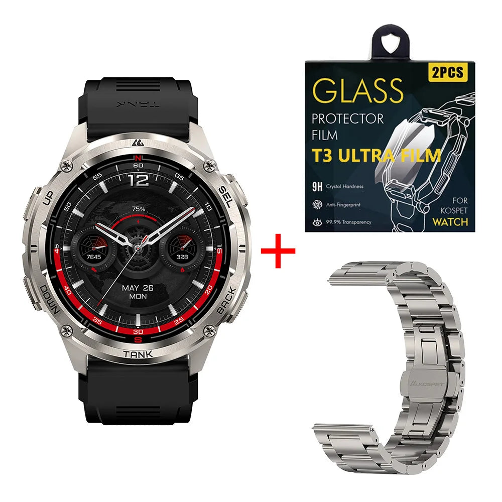 KOSPET Tank T3 Ultra 2 GPS Smartwatch With Barometer Altimeter
