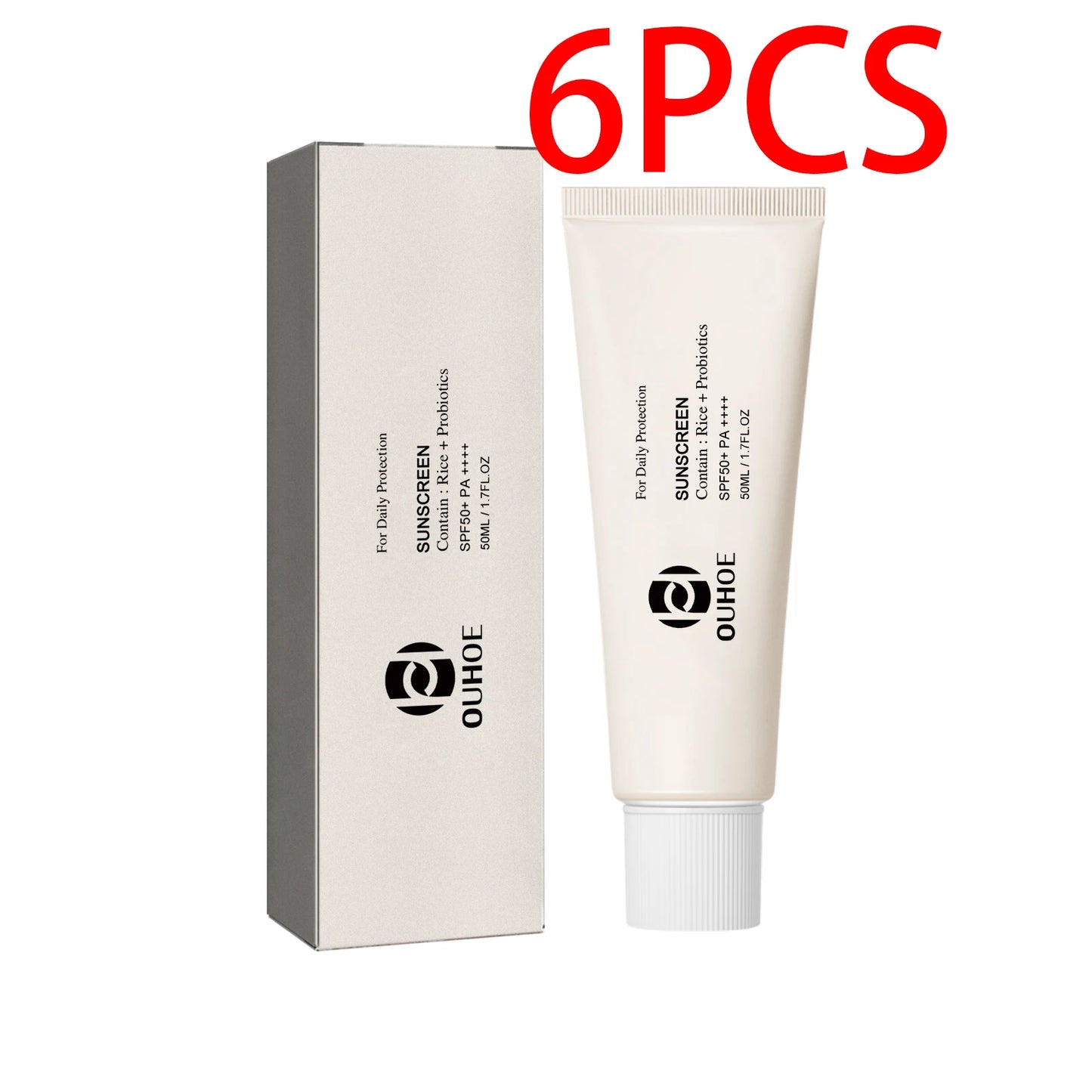 Ouhoe SPF 50 Rice Probiotic Sunscreen Cream Brightening Moisturizer