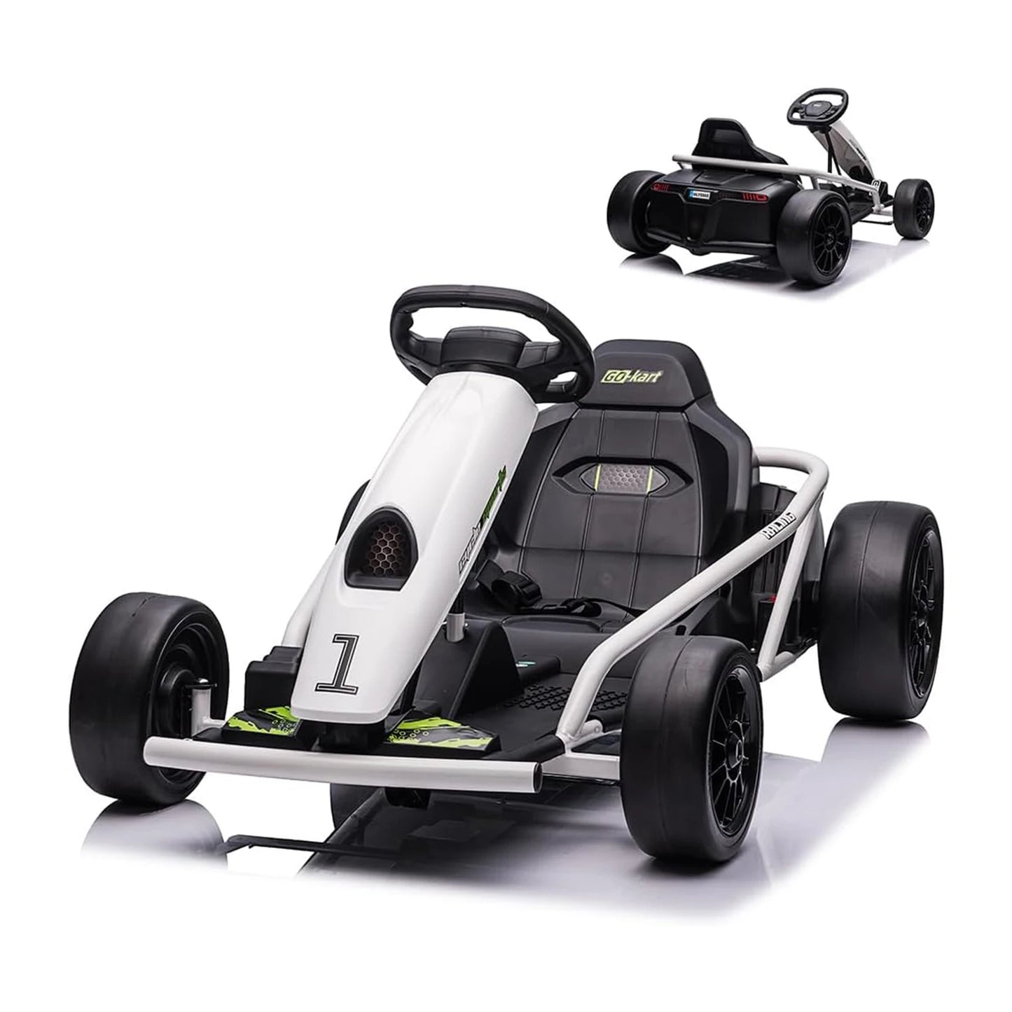 HiMISS Riding On GoKart 24V Dual 300W Motors Teens