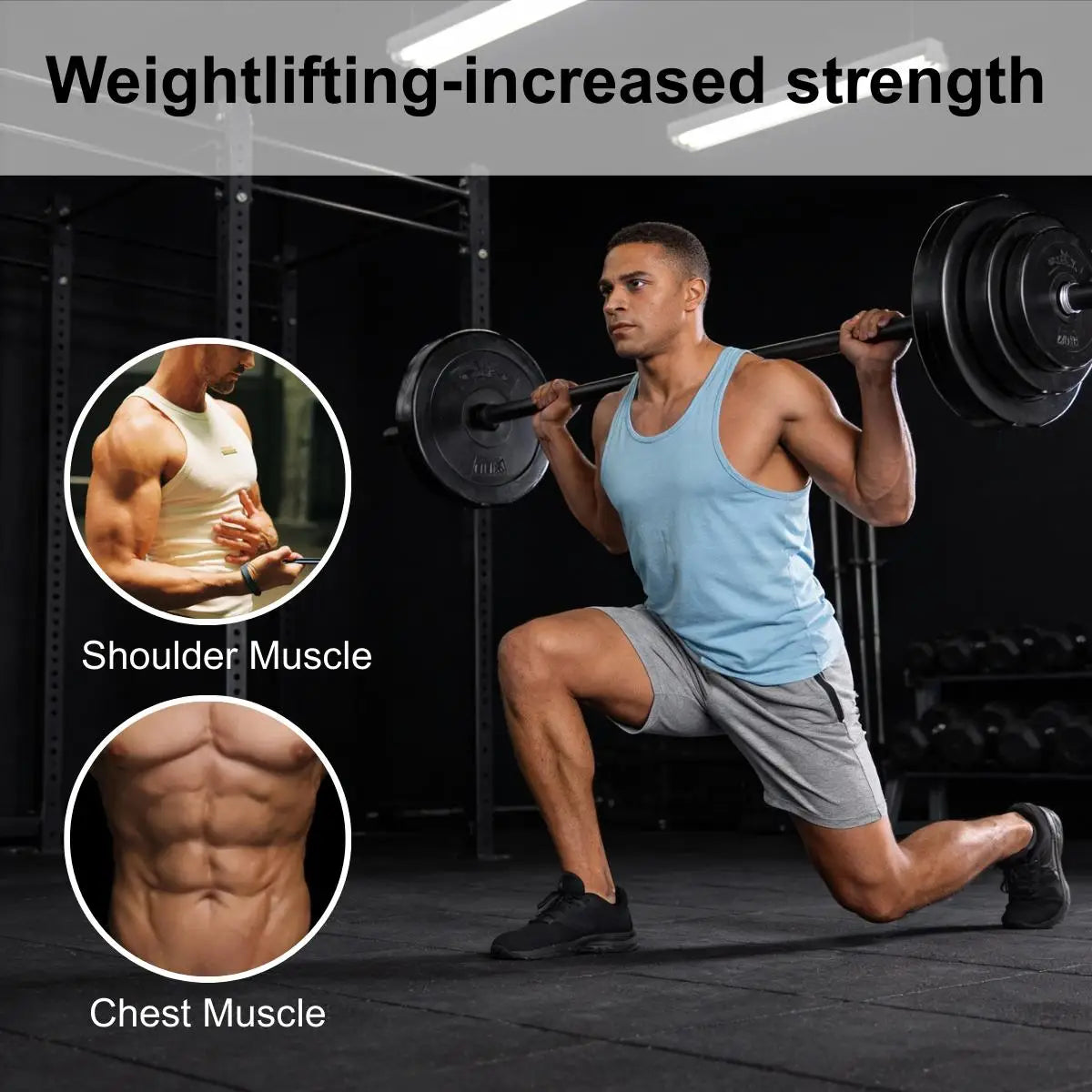 Adjustable Barbell Set 45 Lb Weight Bar For Strength Training