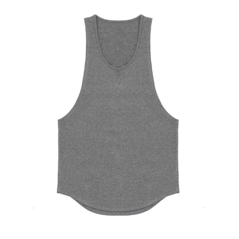 Cotton Breathable Sleeveless Tank Tops For Gym And Running