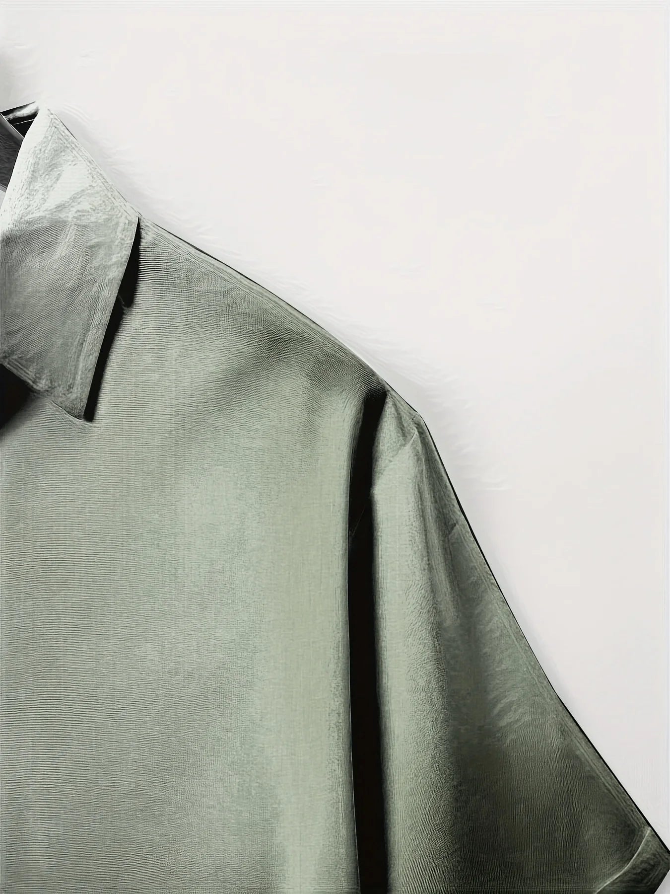 Men's Short Sleeve Turn Down Collar Shirt For Summer