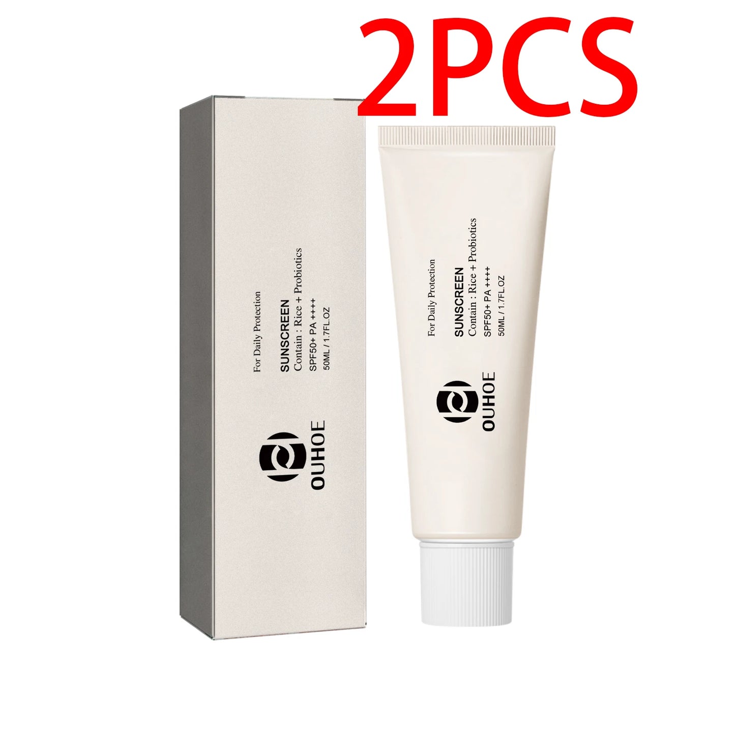 Ouhoe SPF 50 Rice Probiotic Sunscreen Cream Brightening Moisturizer
