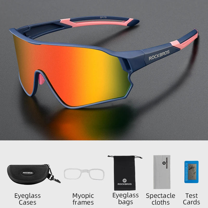 ROCKBROS Cycling Glasses UV400 Polarized Unisex Sports Eyewear SP179