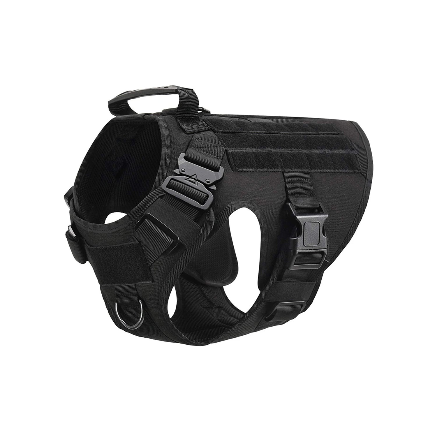 Tactical Dog Harness Vest With Molle Pouches For Training