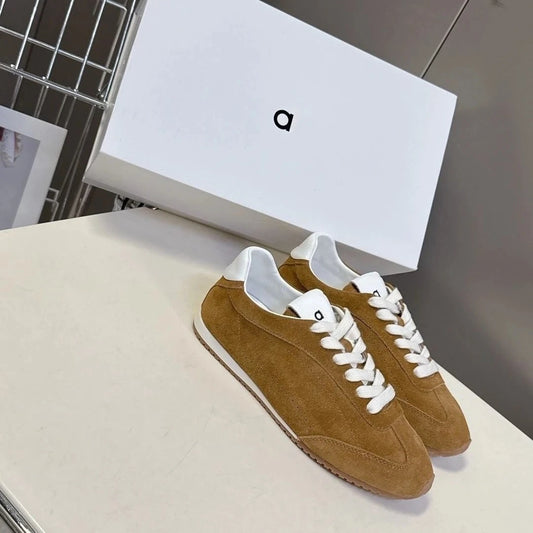 European Style Women's White Sneakers Retro Casual Shoes