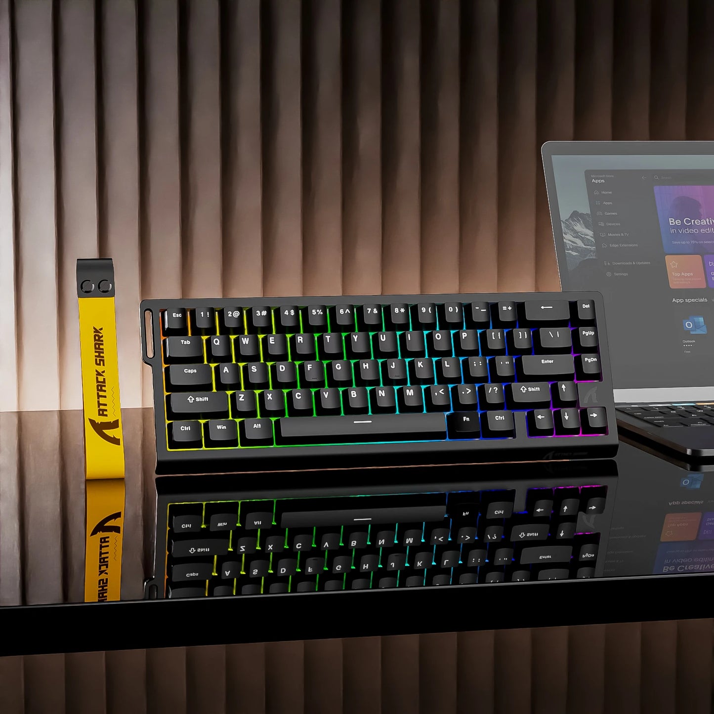 Attack Shark X68 HE Rapid Trigger Keyboard With RGB Lighting