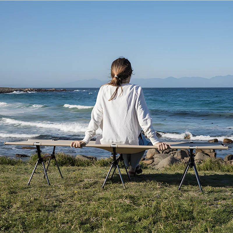 WESTTUNE UltraLight Aluminum Folding Bed for Camping and Travel