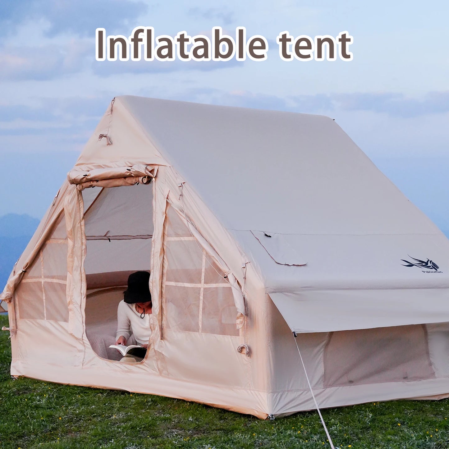 Pakicetus Inflatable Camping Tent Quick-Setup Air Frame 4-Season Shelter