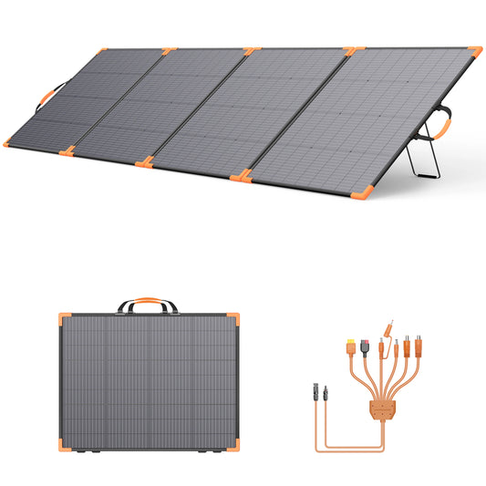 MHPOWOS Foldable Bifacial Solar Charger 200W IP68 For Camping