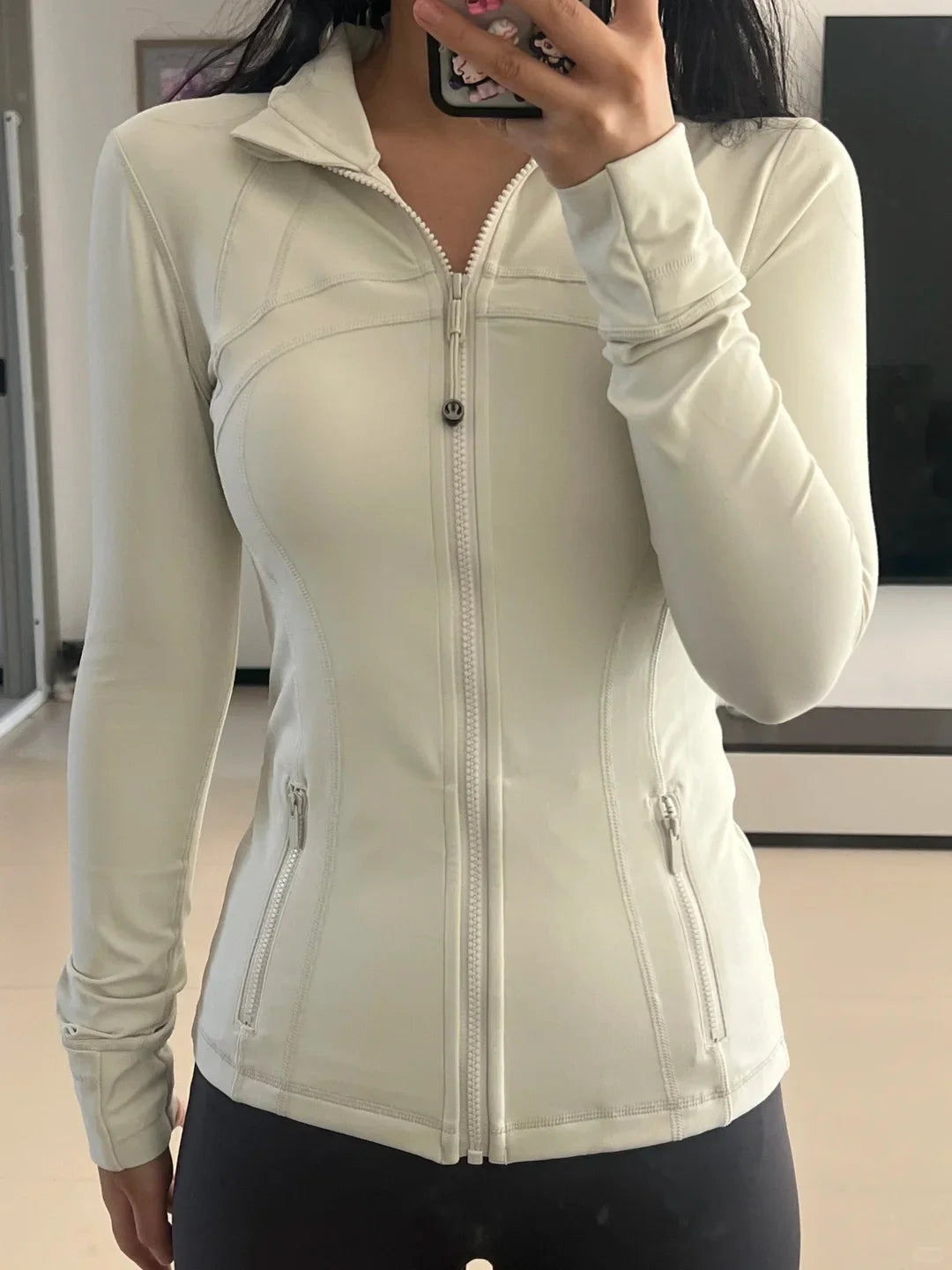 Lulu Flora Stand Collar Jacket Quick Dry Yoga Outerwear