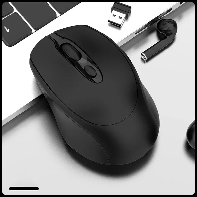 Wireless Rechargeable Bluetooth 2.4G Silent Mouse For PC MacBook Tablet