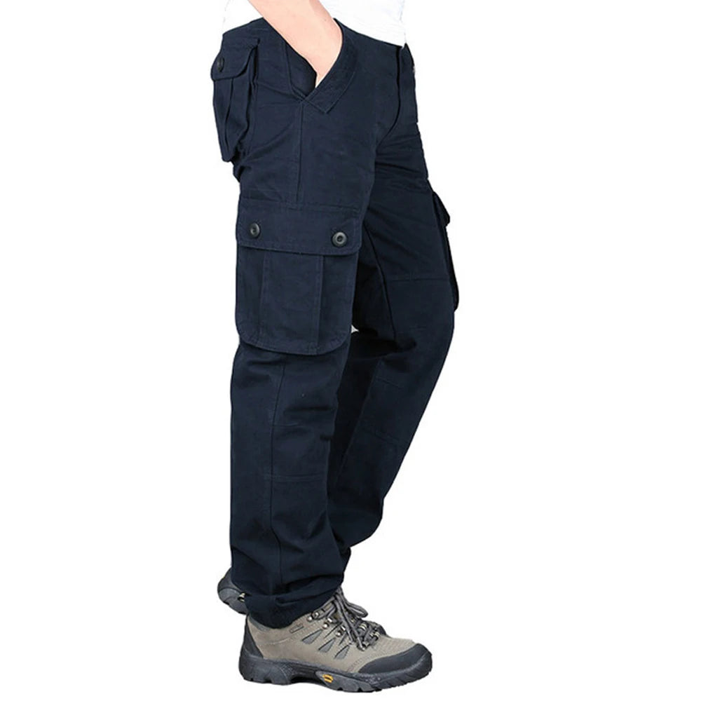 Six Pocket Men's Cargo Pants 100 Percent Cotton Work Trousers