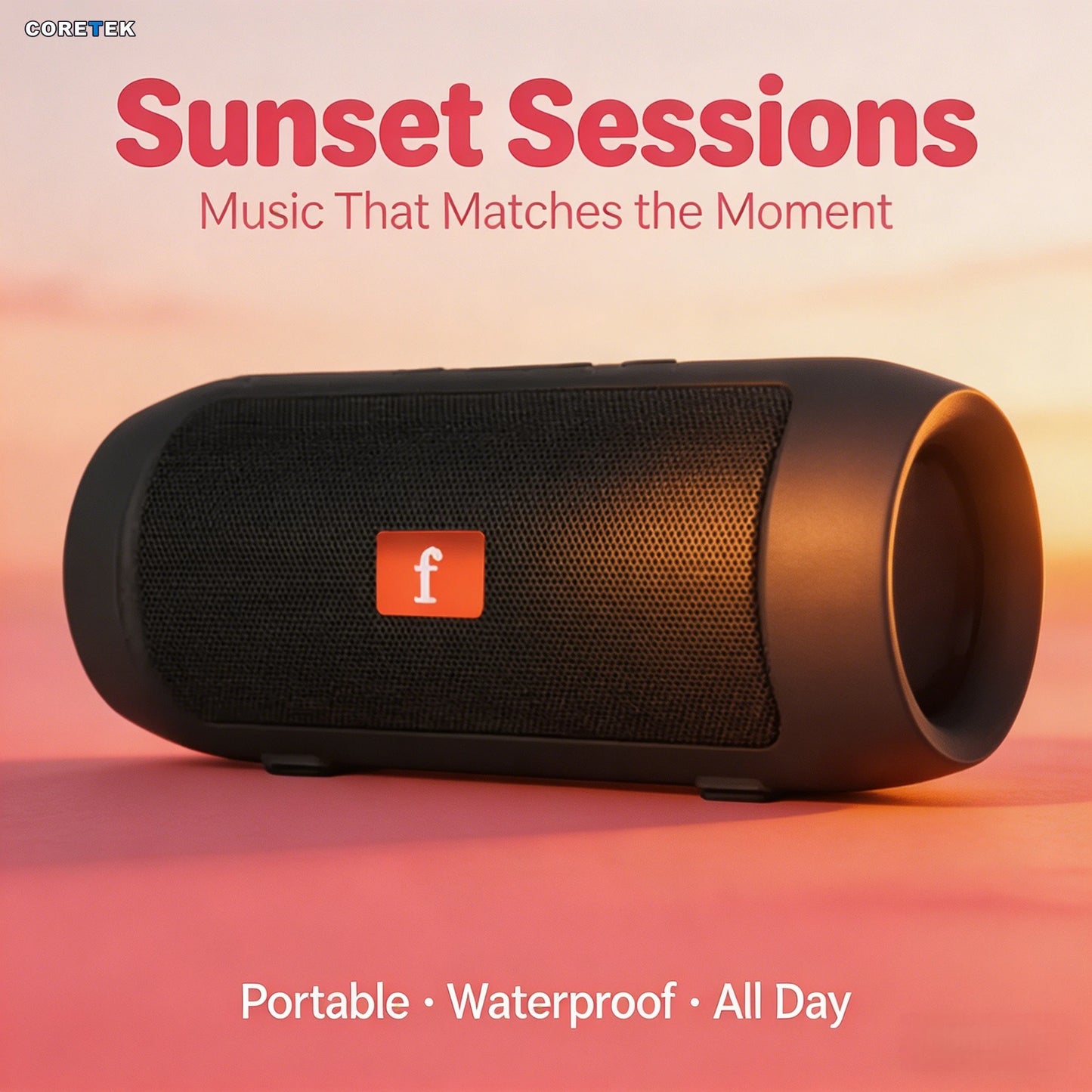 Portable Bluetooth Speaker FM Radio And TF Card 1200mAh Battery