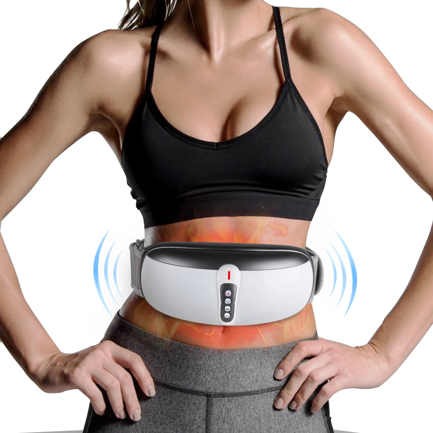 Wireless Slimming Belt Abdominal Massager With 4 Vibration Modes Heating