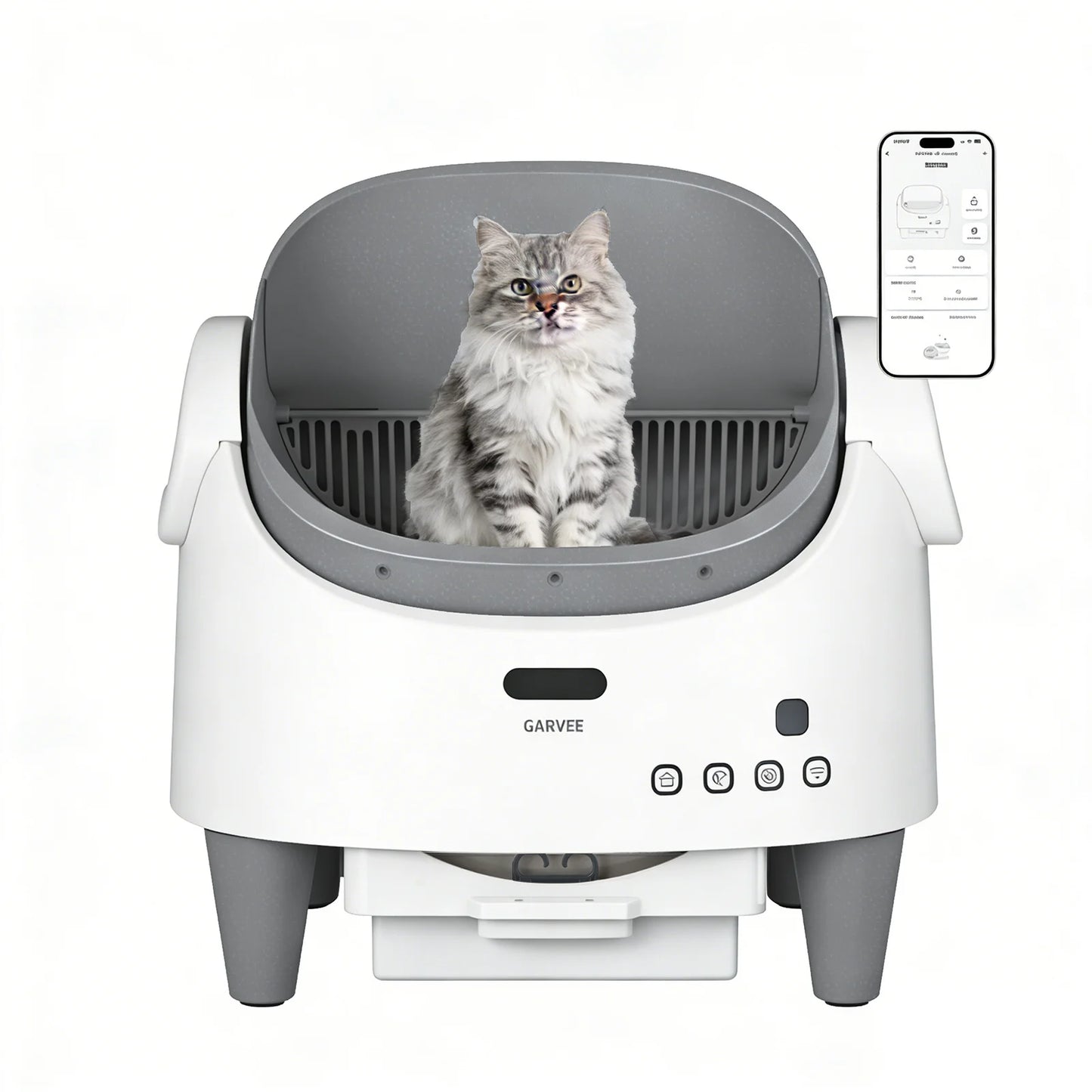 HiMISS Self Cleaning Smart Litter Box APP Controlled Odor Free