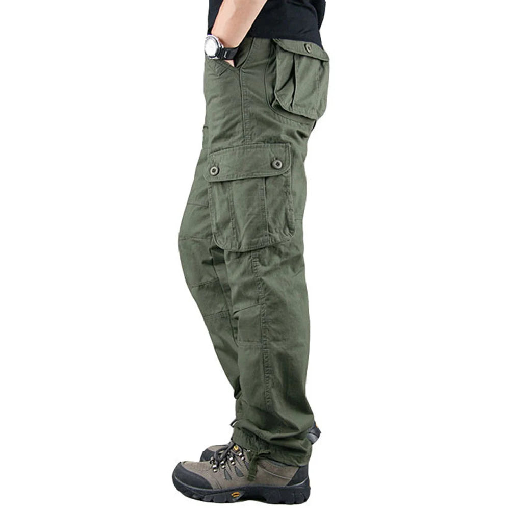 Six Pocket Men's Cargo Pants 100 Percent Cotton Work Trousers