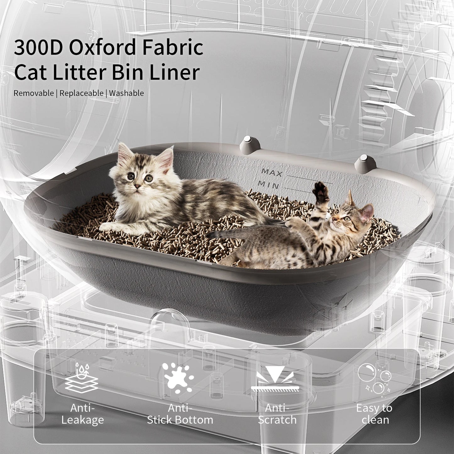 REDSASA Self Cleaning Automatic Cat Litter Box With App Control