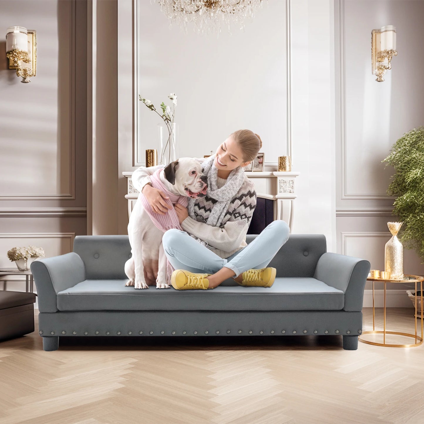 BORWART Premium Heavy-Duty Pet Sofa Bed For Dogs And Cats