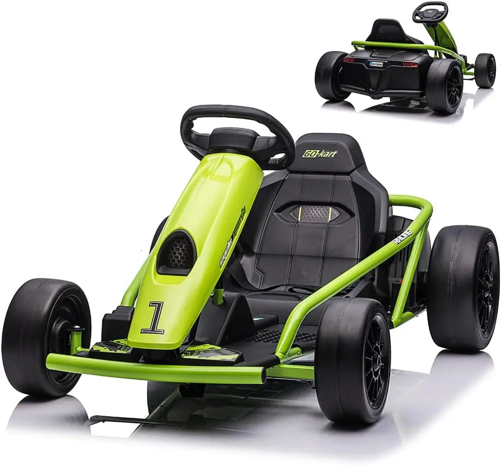 HiMISS Riding On GoKart 24V Dual 300W Motors Teens