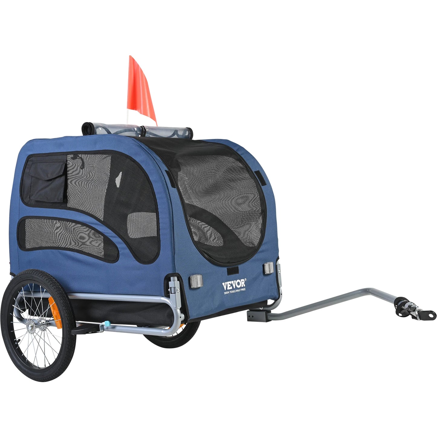 SucceBuy 100 Pound Dog Bike Trailer Carrier With Coupler Reflectors
