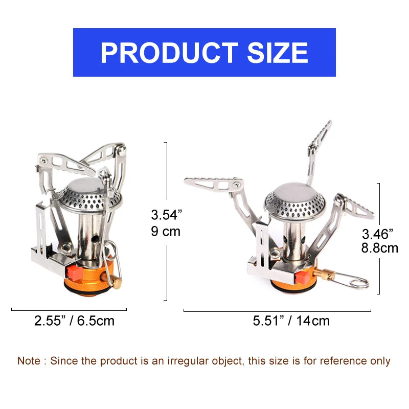 Widesea Camping Cookware Set Portable Pot Stove Cup Fork Utensils