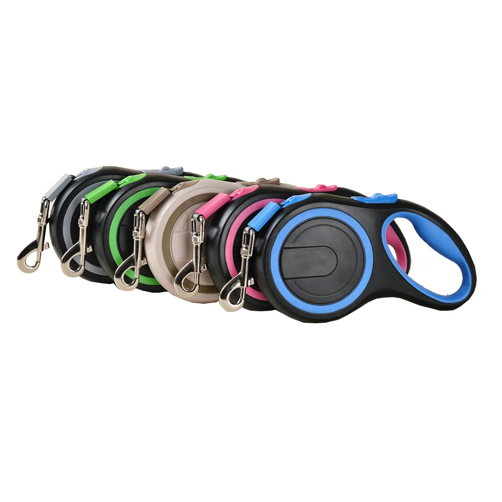 Retractable Dog Leash Nylon Quick Release 50kg For All Sizes