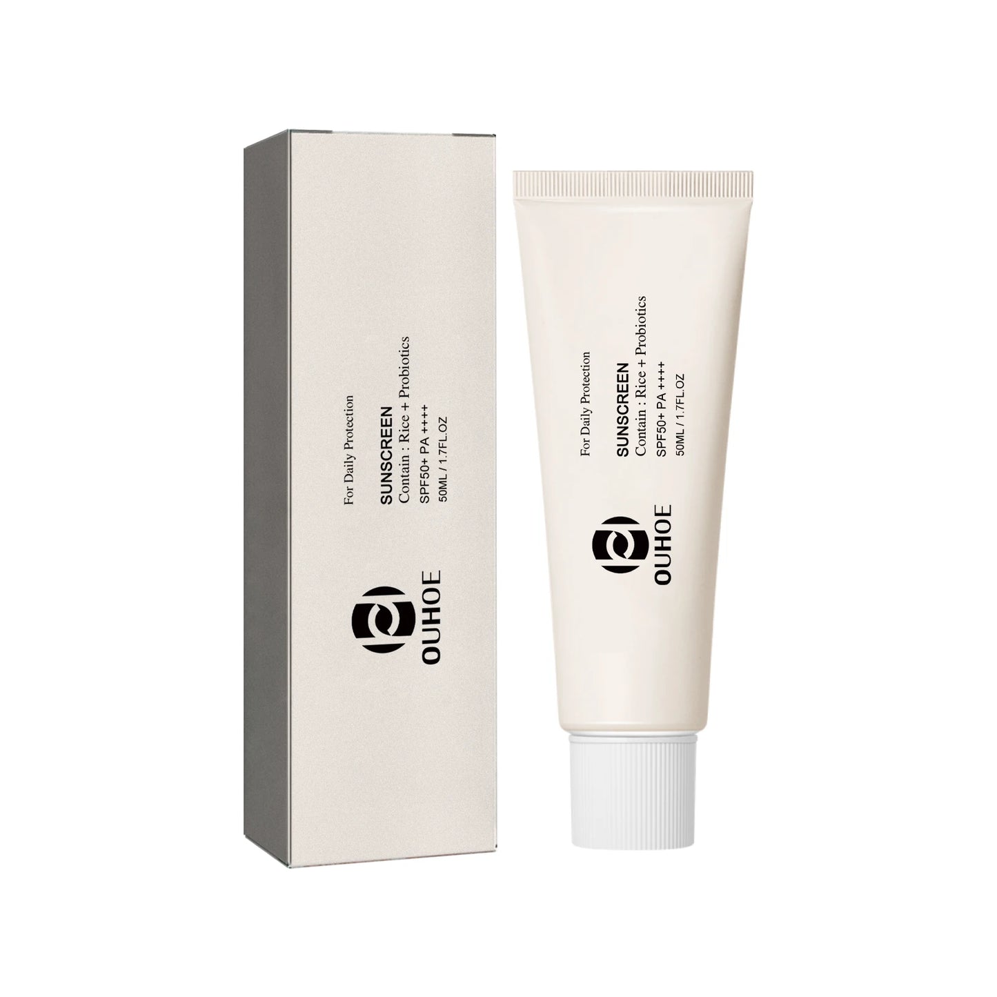 Ouhoe SPF 50 Rice Probiotic Sunscreen Cream Brightening Moisturizer