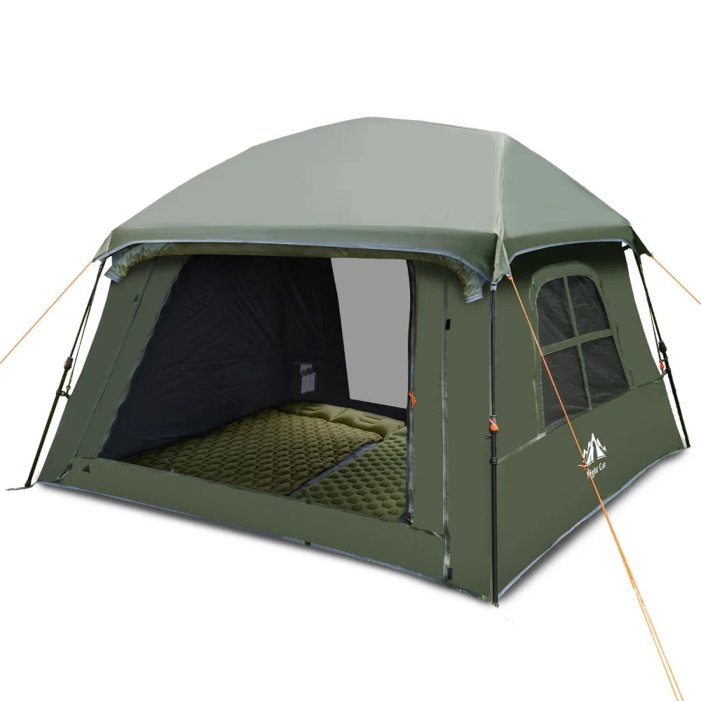Night Cat Blackout Cabin Pop Up Camping Tent With Rainfly