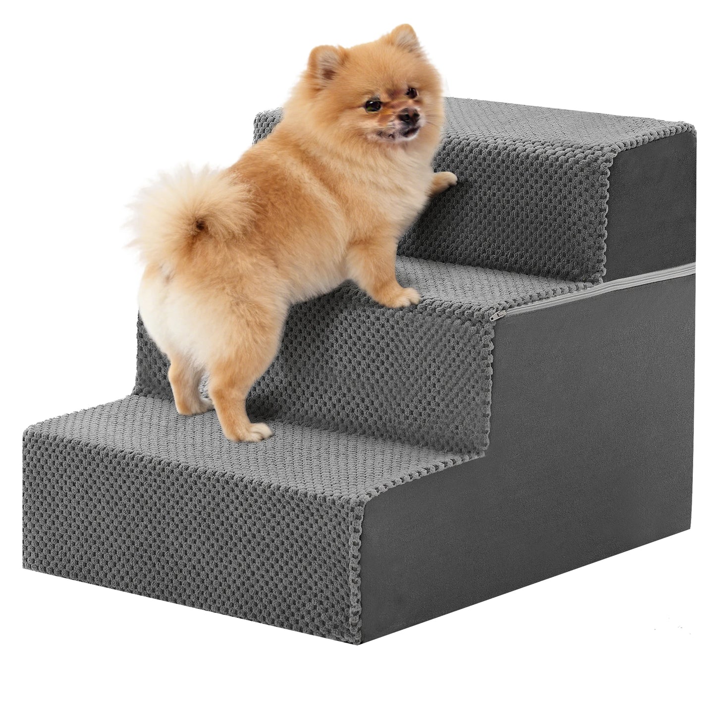 Durable Foam Dog Staircase 3 to 5 Step Right Angled