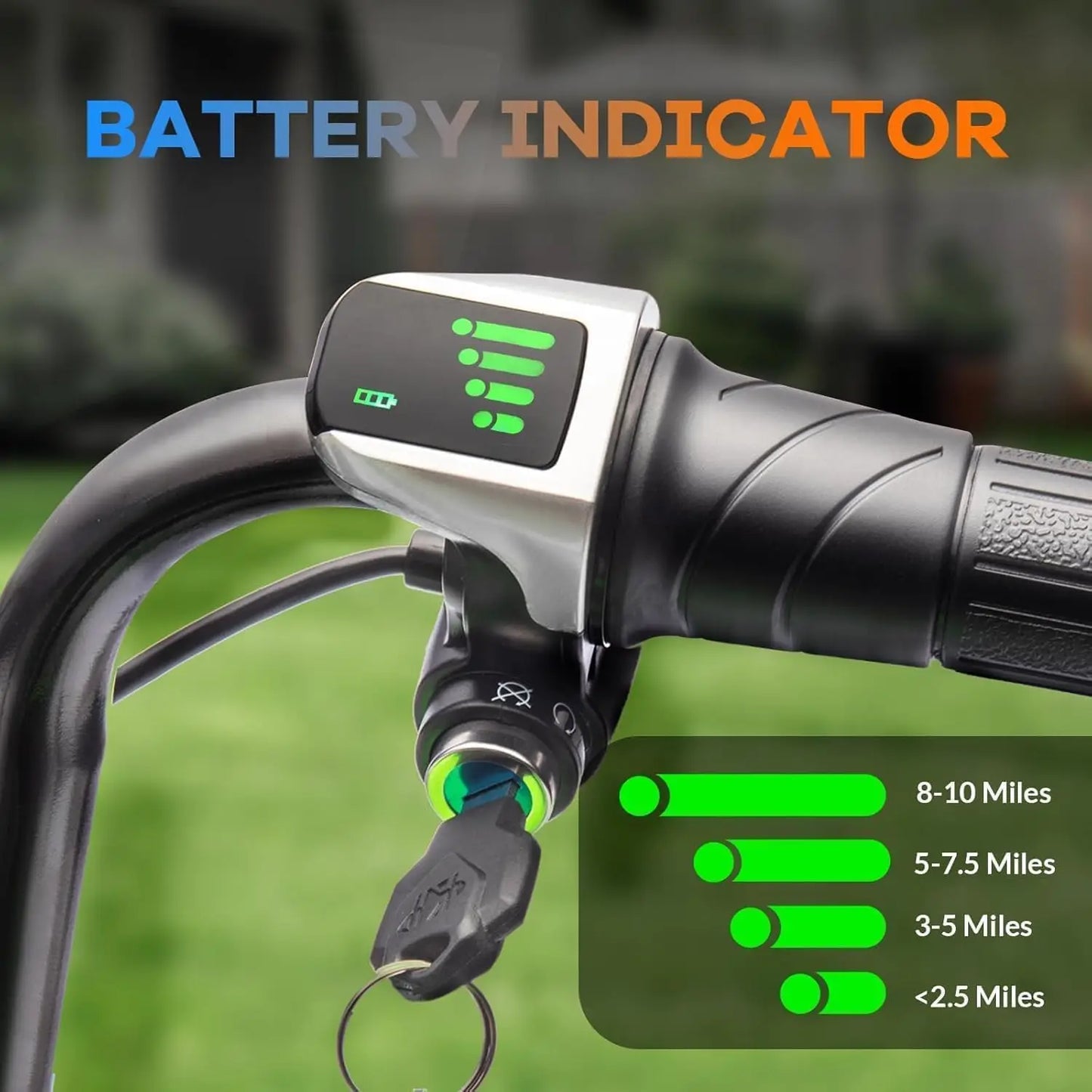 HiMISS Electric Kids Dirt Bike 24V 250W Two Speed Up To 14 MPH