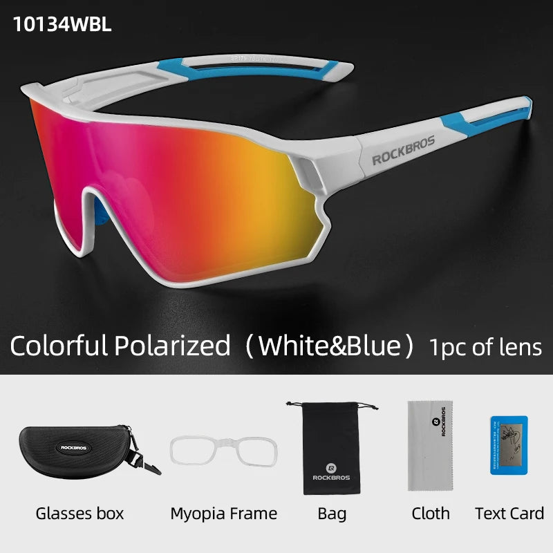 ROCKBROS Cycling Glasses UV400 Polarized Unisex Sports Eyewear SP179