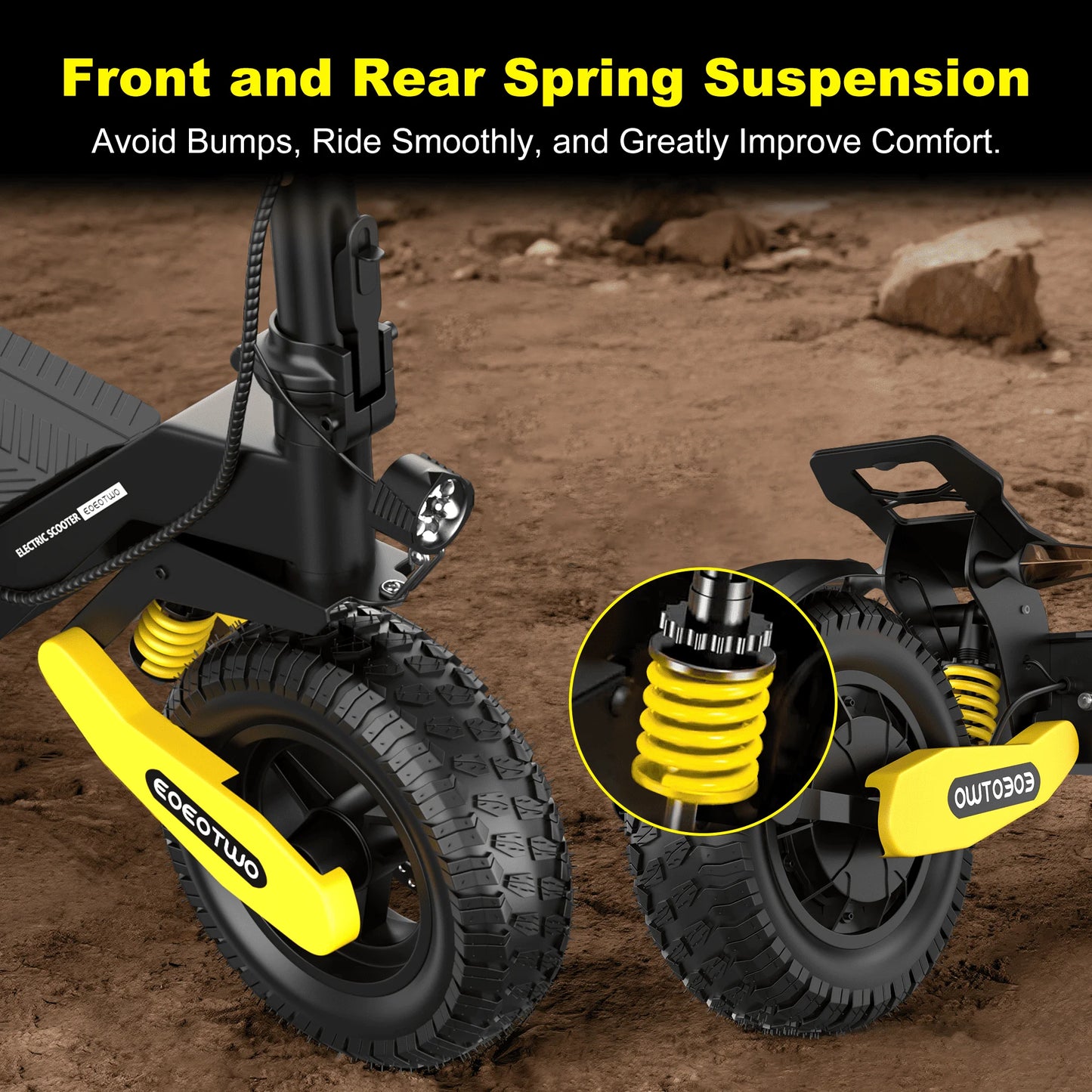 EOEOTWO 1200W Off Road Electric Scooter For Adults