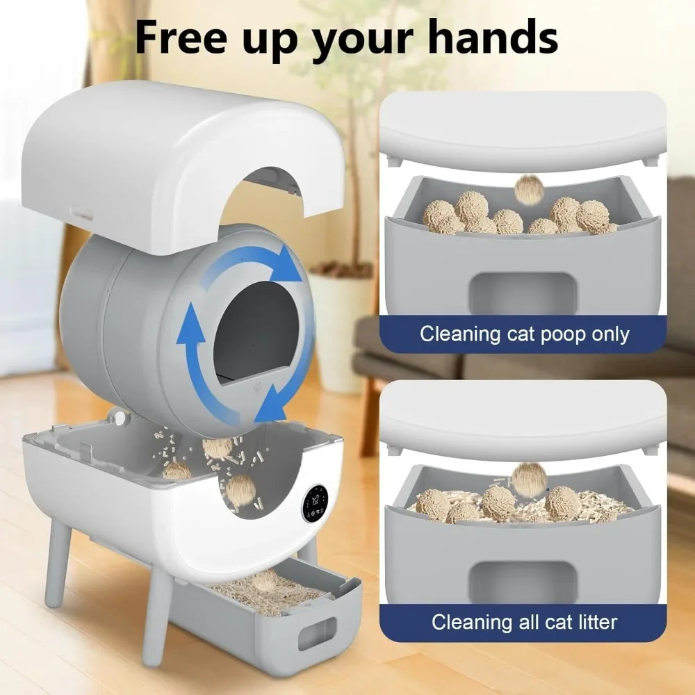 95L Self Cleaning Cat Litter Box With App Control Smart