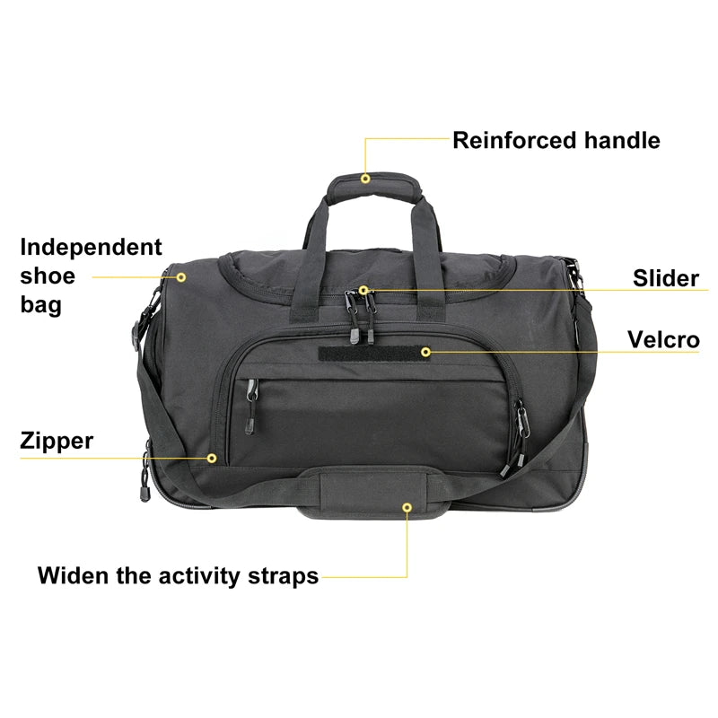 LQARMY Waterproof Gym Bag For Fitness And Travel Duffle