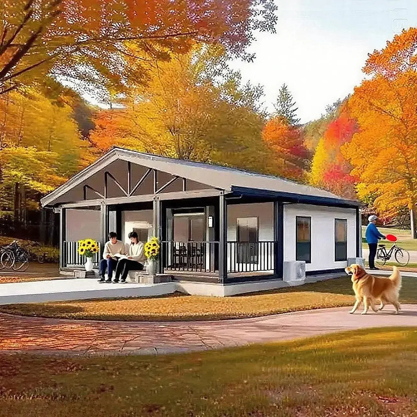 Modular Foldable Container Home With Fully Equipped Kitchen And Bath