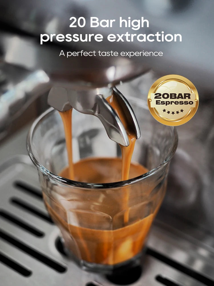 HiBREW 20Bar Semi Automatic Espresso Machine With Portafilter