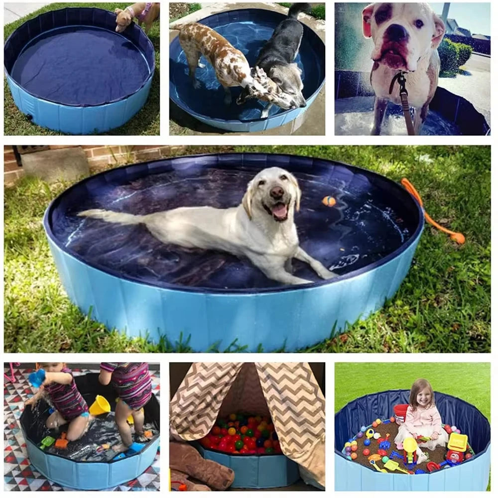 Foldable Dog Swimming Pool Portable Bath Tub For Large Dogs