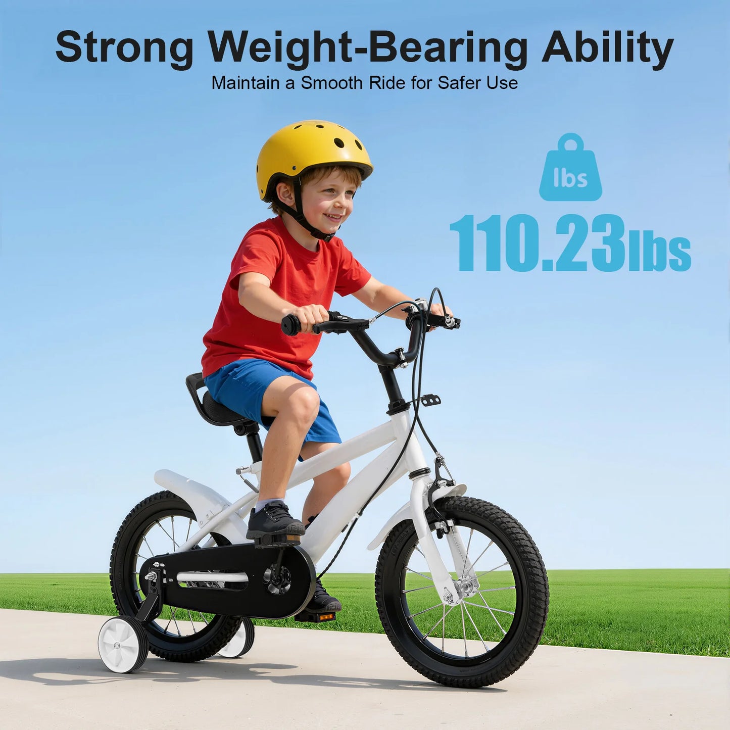 Kids Learning Bike With Adjustable Height And Parent Handle