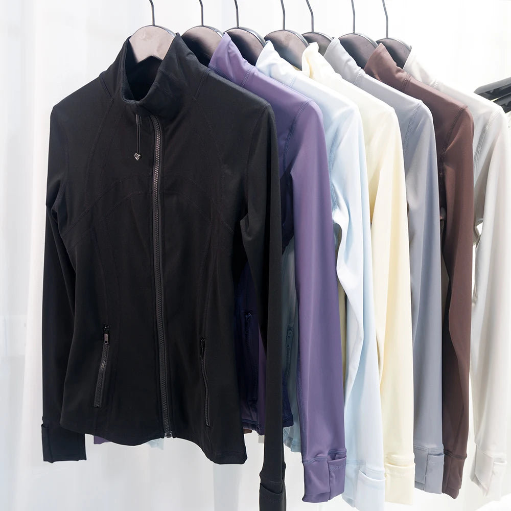 Lulu Flora Stand Collar Jacket Quick Dry Yoga Outerwear