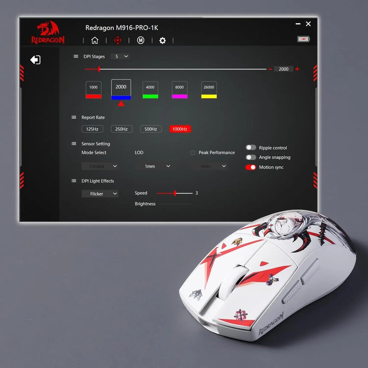 Redragon M916AK Pro Wireless Gaming Mouse Three Mode Programmable Buttons