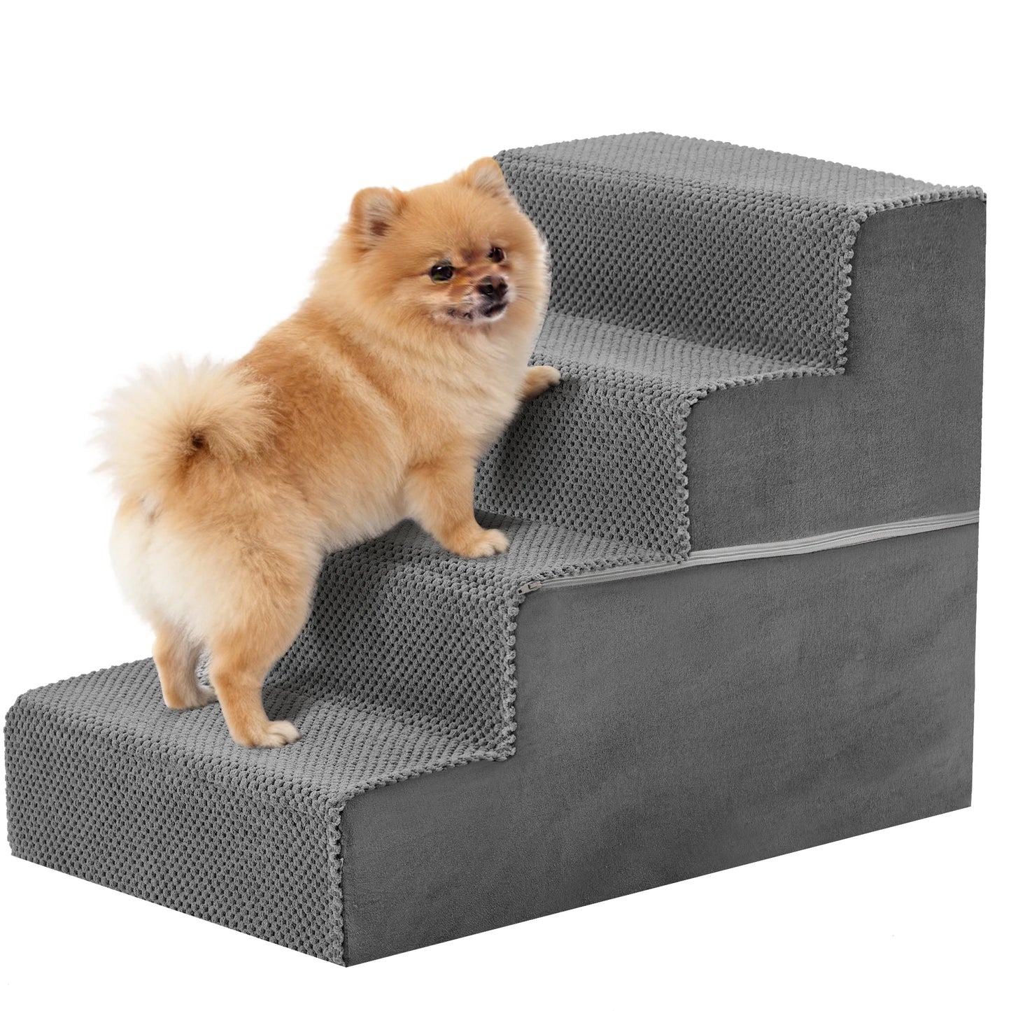Durable Foam Dog Staircase 3 to 5 Step Right Angled