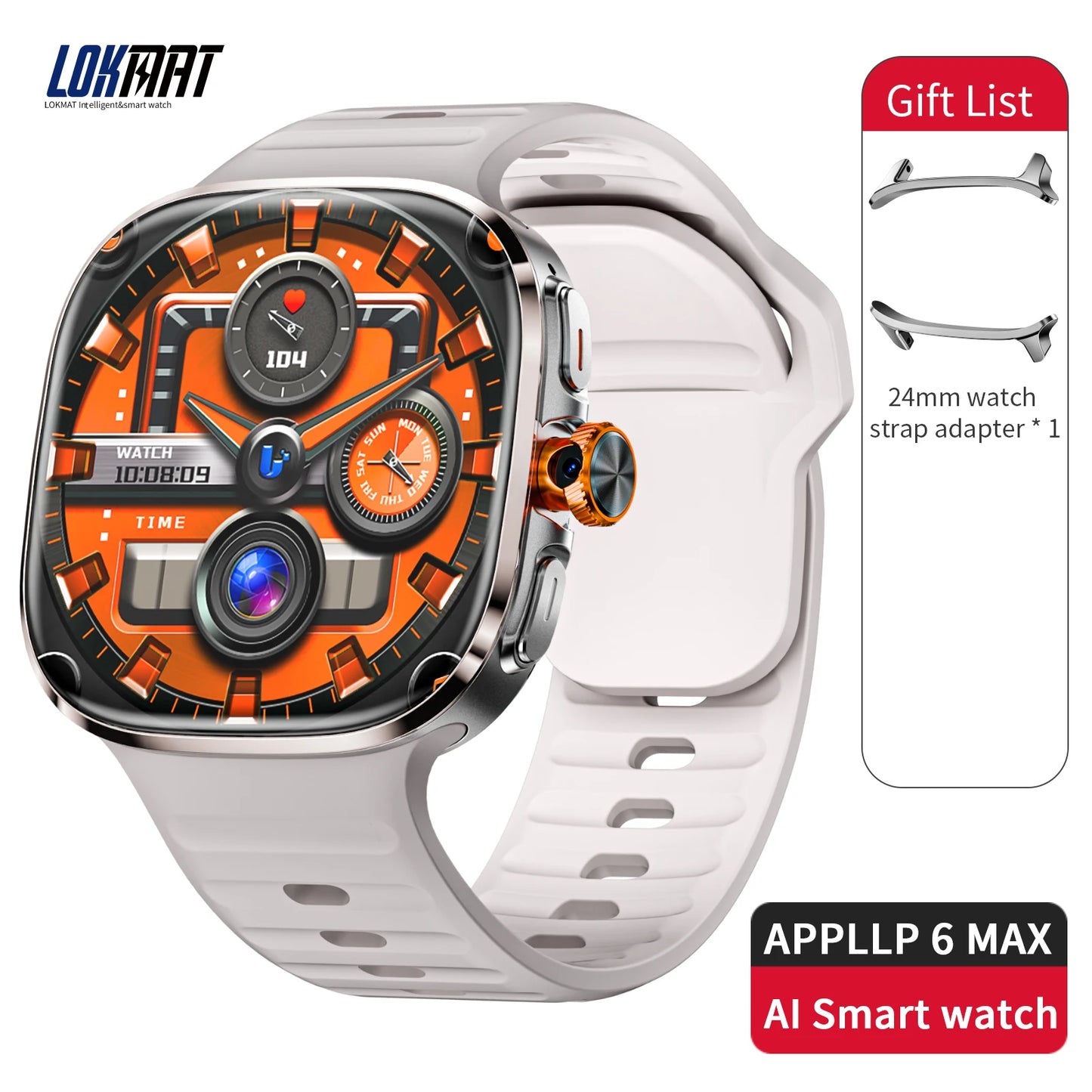 LOKMAT APPLLP 6 MAX Android Smart Watch With AMOLED Display